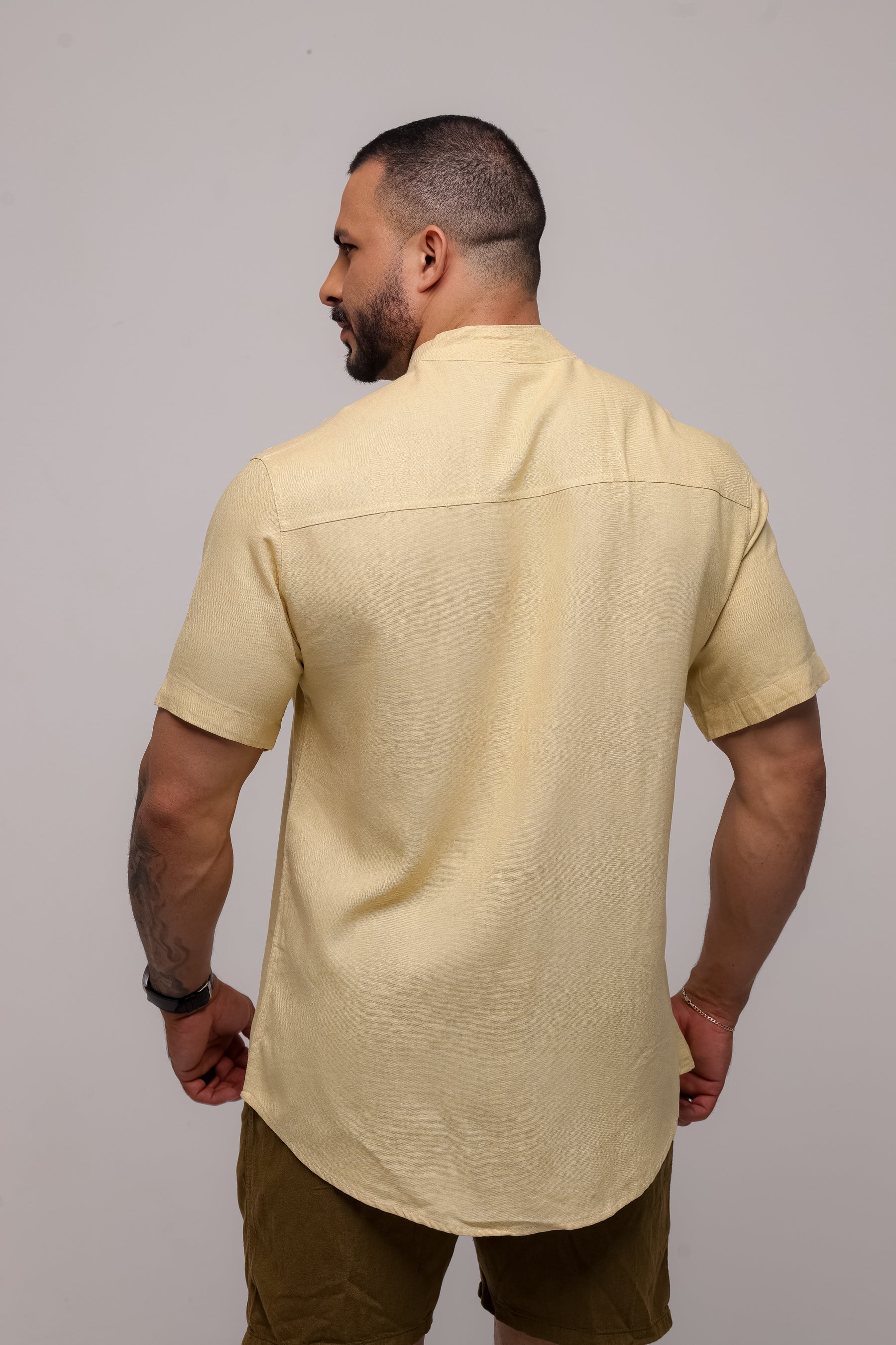 Camisa de Linho Bege