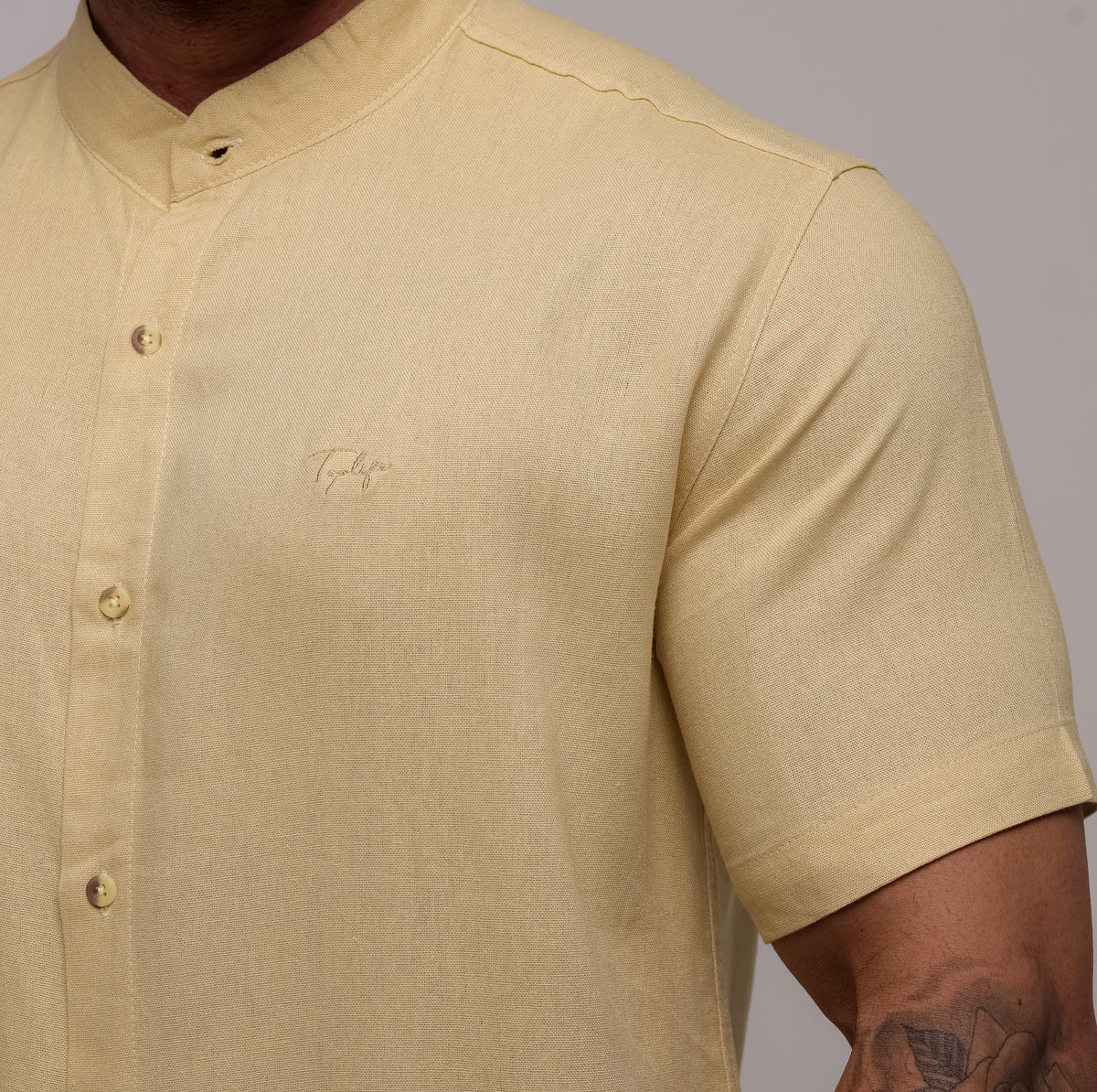 Camisa de Linho Bege