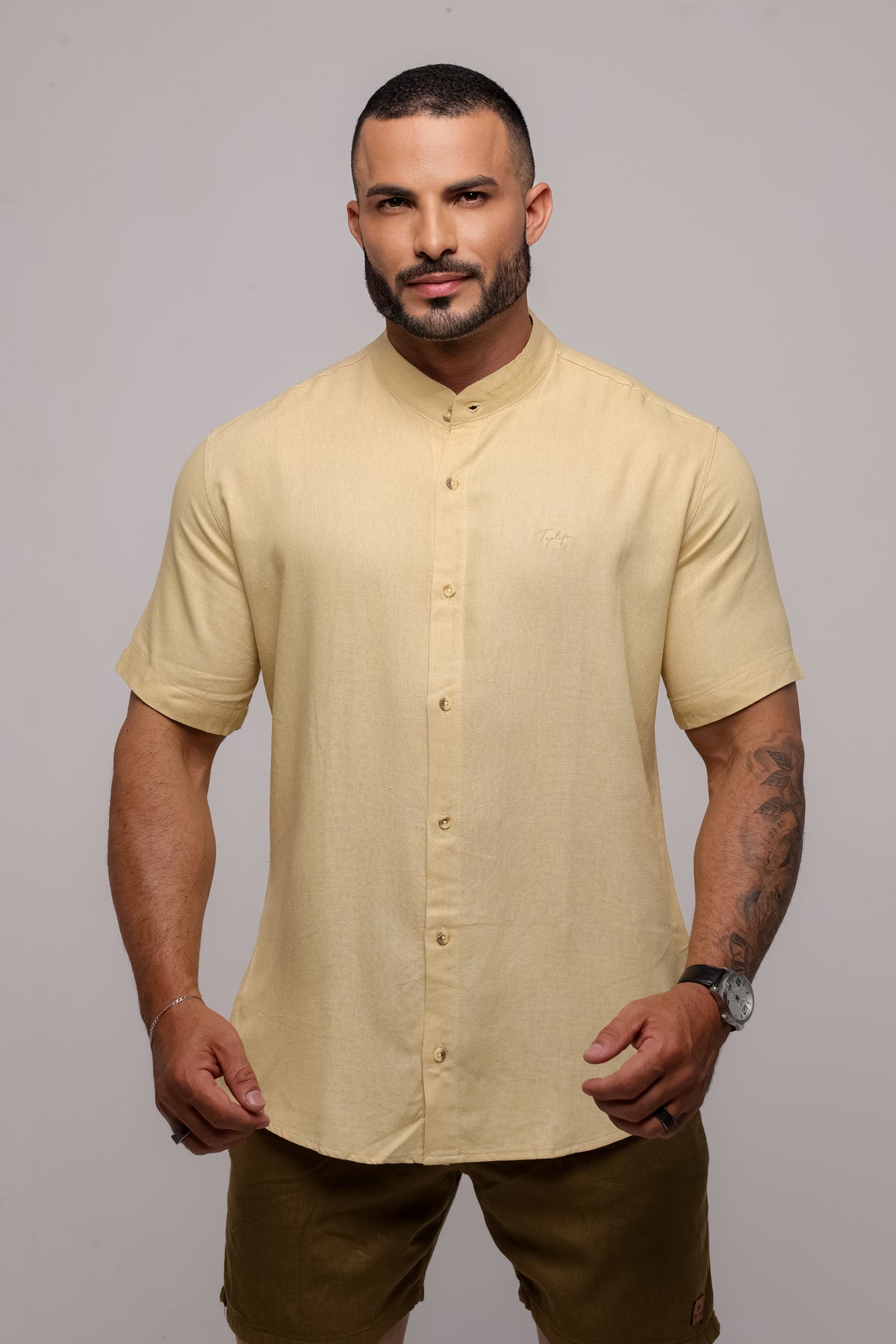 Camisa de Linho Bege