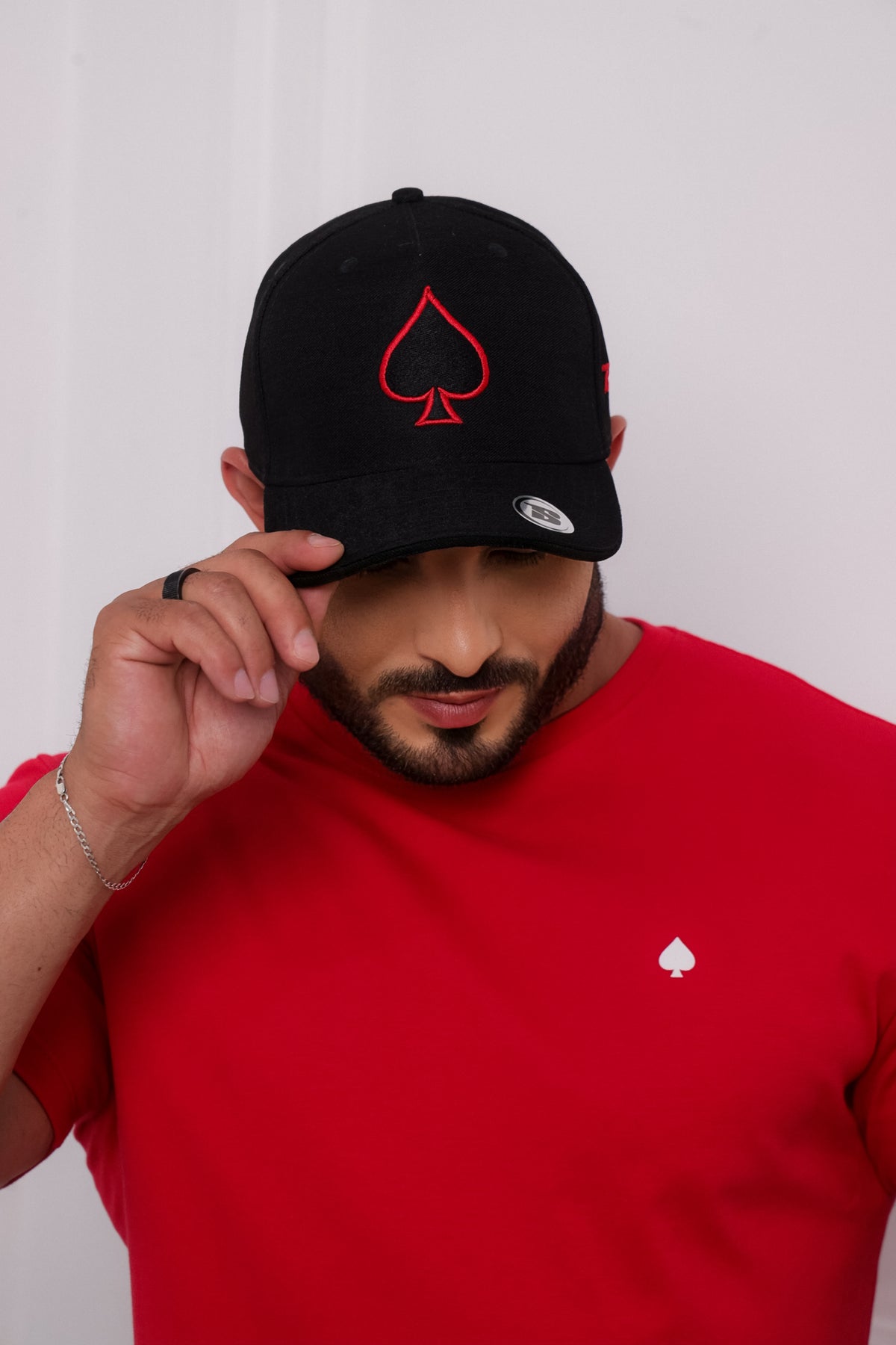 Boné Top Life Preto com Vermelho
