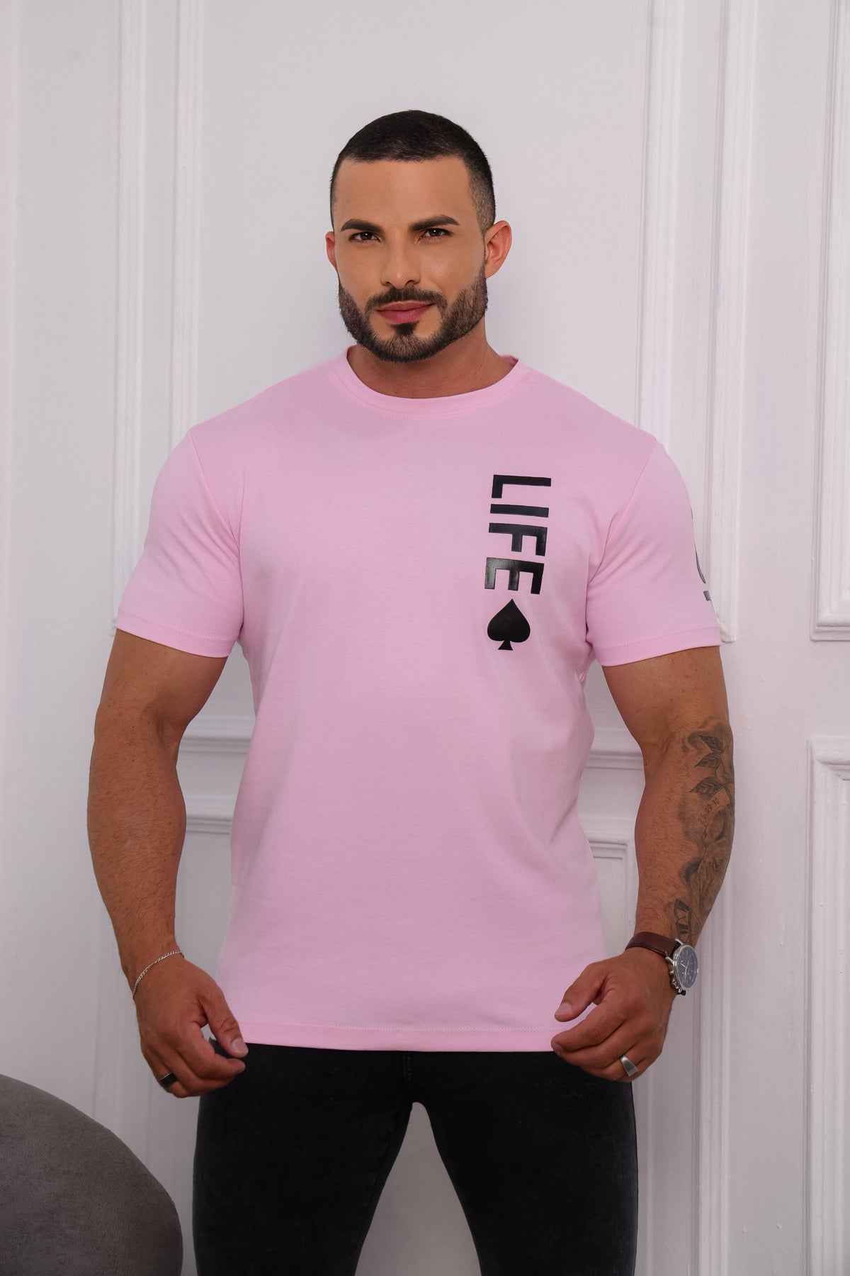 Camisa Suedine Premium Salmão