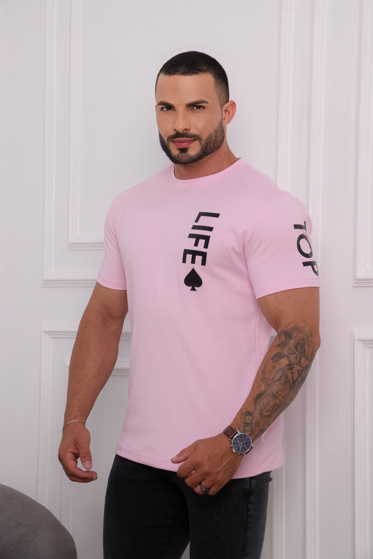 Camisa Suedine Premium Salmão