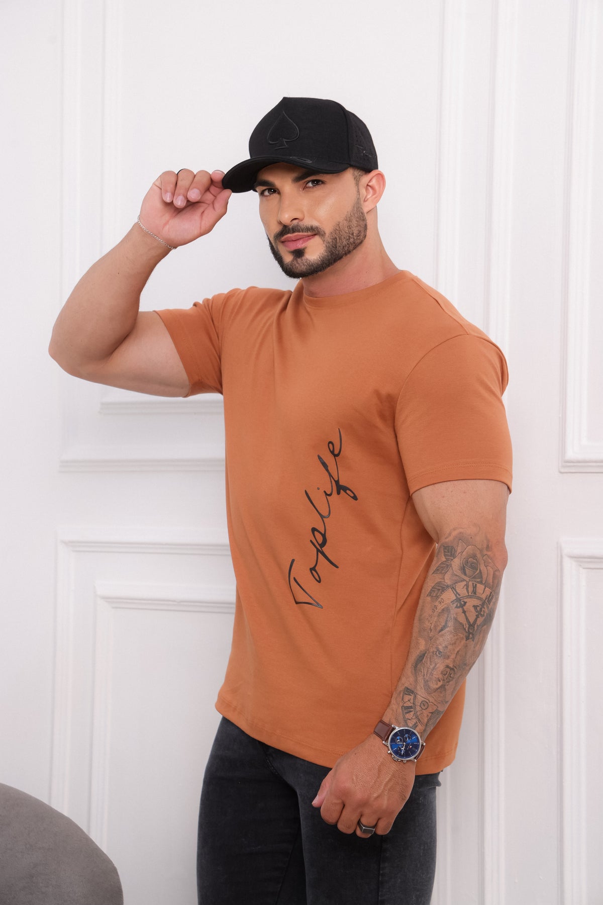 Camisa Suedine Premium Caramelo