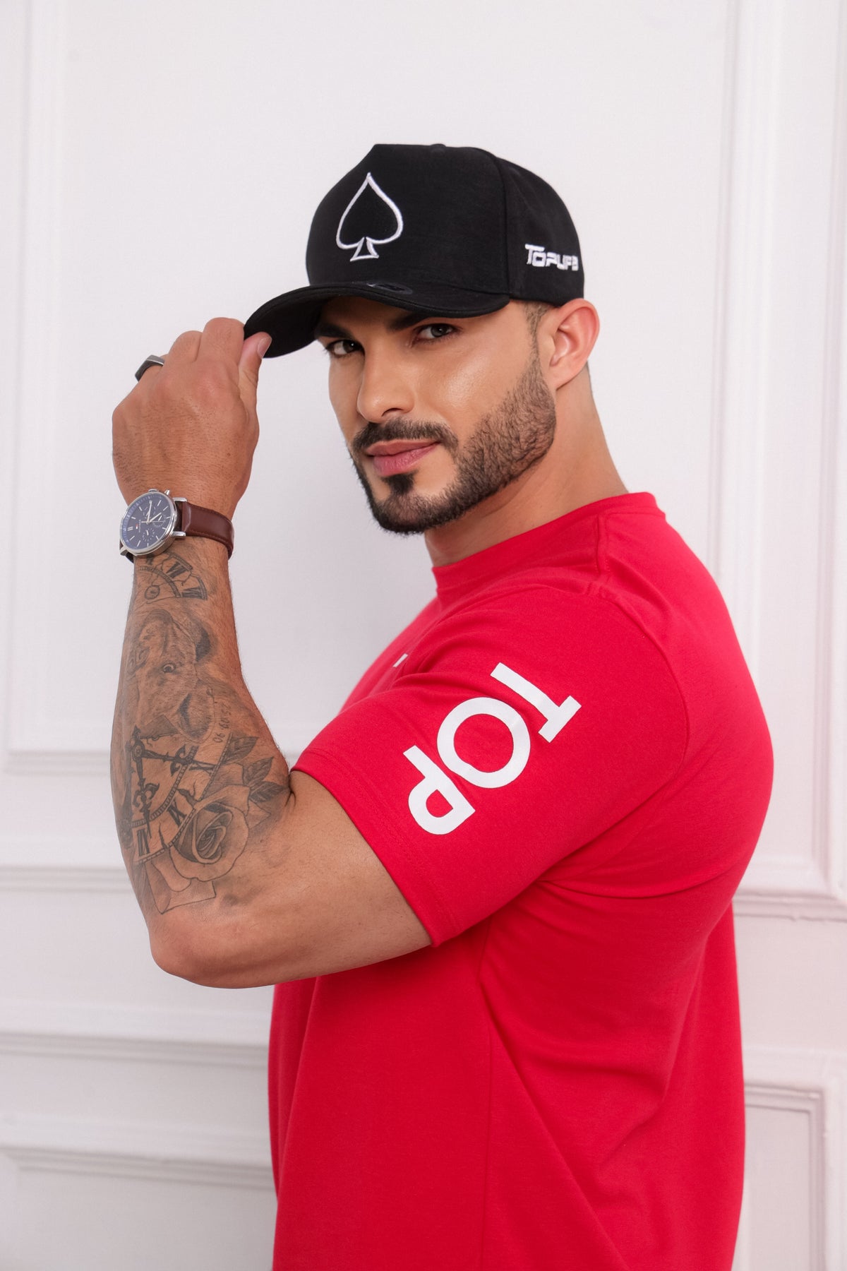 Boné Top Life Preto com Branco