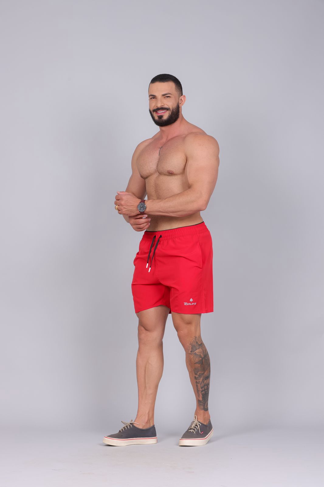 Bermuda Tactel Vermelho