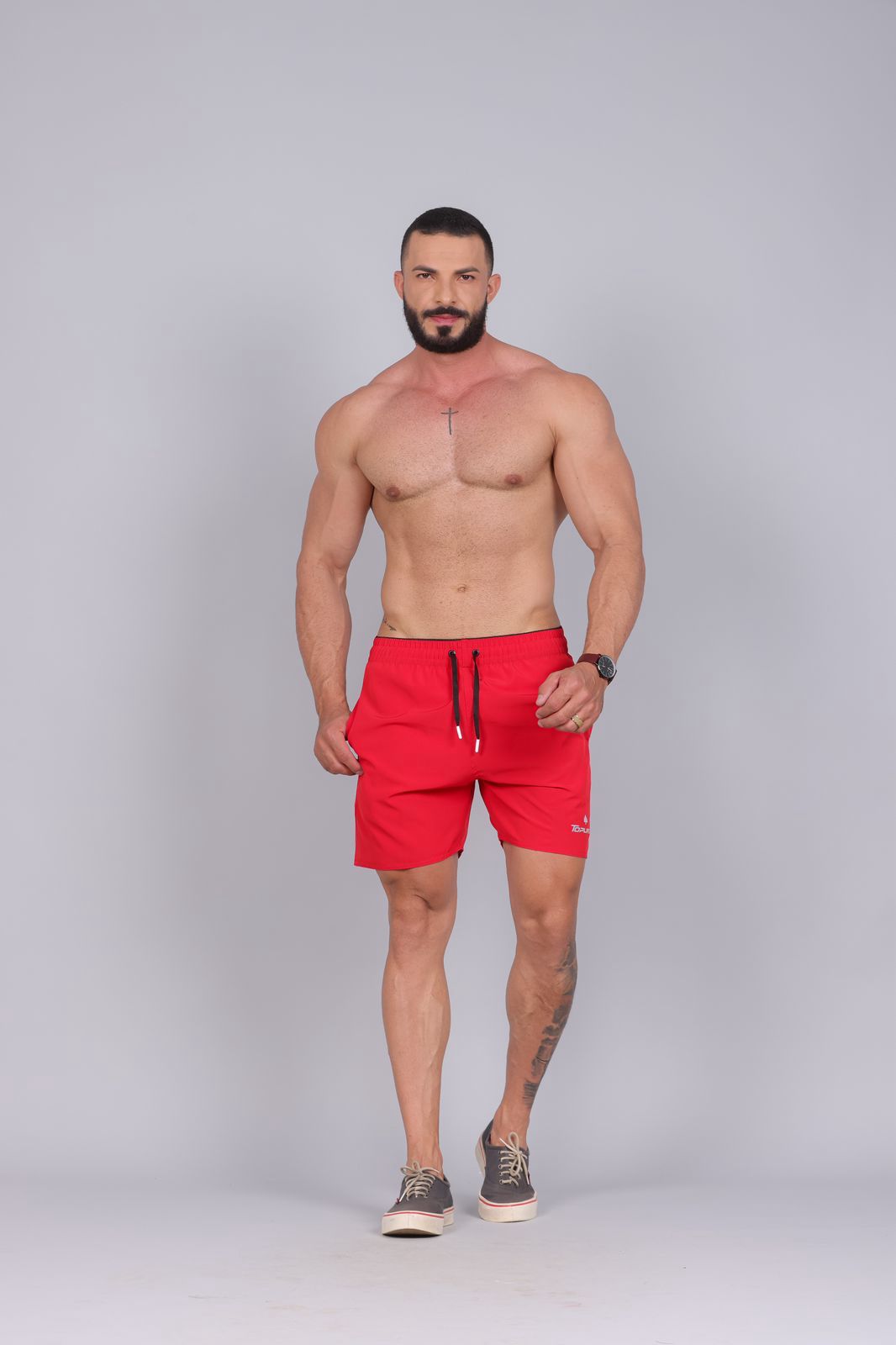 Bermuda Tactel Vermelho