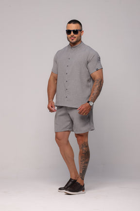 Conjunto Masculino Linhão Cinza