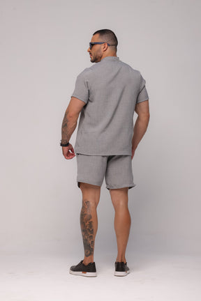 Conjunto Masculino Linhão Cinza