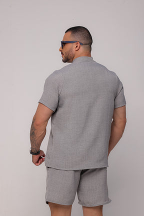 Conjunto Masculino Linhão Cinza