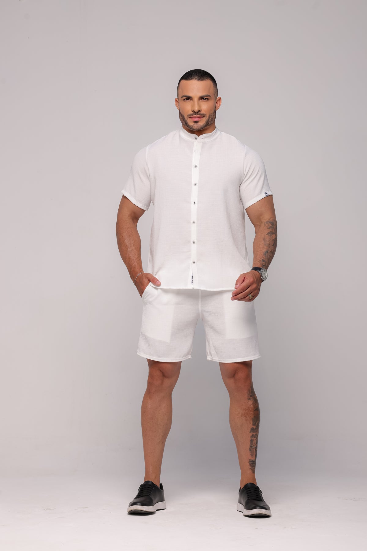 Conjunto Masculino Linhão Branco